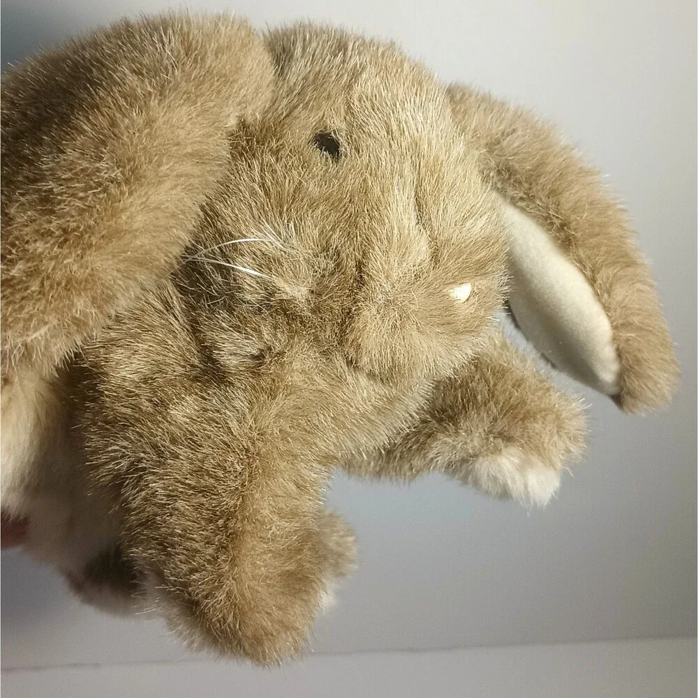 Folkmanis Baby Lop Eared Rabbit Plush Puppet Brown Bunny Stuffed Toy 10